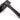 From The Anvil's Black Regency Slimline Lever Espag. Lock Set; #finish_black