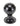 From The Anvil's Black Regency Mortice/Rim Knob Set; #finish_black