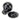 From The Anvil's Black Regency Mortice/Rim Knob Set; #finish_black