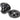 From The Anvil's Black Regency Centre Door Knob; #finish_black