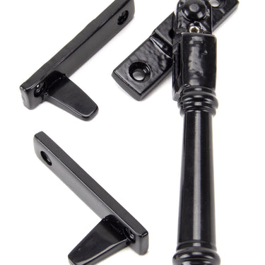 From The Anvil's Black Night-Vent Locking Regency Fastener; #finish_black