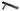 From The Anvil's Black Avon Slimline Lever Espag. Latch Set; #finish_black