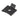 From The Anvil's Black Single Stud for Flat Bookcase Strip; #finish_black