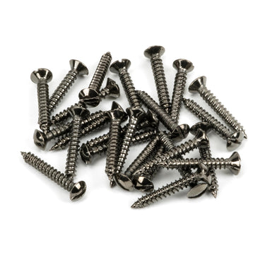 From The Anvil's Dark Stainless Steel Countersunk Raised Head Screws (25); #finish_dark-stainless-steel