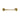 M Marcus - Carlisle Brass - Silent Pattern Cabin Hook - 104mm; #finish_polished-brass