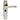 M Marcus - Carlisle Brass - Art Deco Door Handles on Backplate - Bathroom - Pair; #finish_satin-nickel