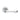 M Marcus - Manital - Astro Door Handles on Rose - Pair; #finish_polished-chrome