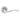 M Marcus - Manital - Apollo Door Handles on Rose - Pair; #finish_polished-chrome
