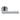 M Marcus - Manital - Calla Door Handles on Rose - Pair; #finish_polished-chrome