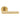 M Marcus - Manital - Calla Door Handles on Rose - Pair; #finish_polished-brass