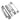 M Marcus - Eurospec - Rebate Set for 5 Lever Sashlock; #finish_satin-stainless-steel