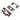 M Marcus - Eurospec - Rebate Set for Tubular Latch; #finish_pvd