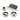 M Marcus - Manital - Sliding Door Lock Set with Round Hardware - 50mm Backset; #finish_satin-chrome