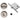 M Marcus - Manital - Sliding Door Lock Set with Round Hardware - 50mm Backset; #finish_polished-brass