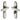 M Marcus - Heritage Brass - Astoria Door Handles - Bathroom - Pair; #finish_polished-nickel-finish