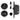 M Marcus - Alexander and Wilks - Radius Sliding Door Privacy Lock Set - 50mm Backset - Rounded; #finish_black