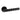 M Marcus - Alexander and Wilks - Spitfire Door Handles on Rose - Bamboo - Pair; #finish_black
