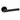 M Marcus - Alexander and Wilks - Kingston Door Handles on Rose - Reeded - Pair; #finish_black