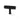 M Marcus - Alexander and Wilks - Crispin Reeded Cupboard Handle - T-Bar Knob 55mm; #finish_black