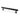 M Marcus - Alexander and Wilks - Leila Hammed Cabinet Handle - Bar - 160mm CTC; #finish_black