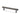 M Marcus - Alexander and Wilks - Vesper Hex Cabinet Handle - T-Bar - 128mm CTC; #finish_dark-bronze