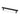 M Marcus - Alexander and Wilks - Vesper Hex Cabinet Handle - T-Bar - 160mm CTC; #finish_black