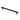 M Marcus - Alexander and Wilks - Washington Reeded End Cabinet Handle - Bar - 224mm CTC; #finish_black