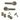 AXS Dakota Bathroom Door Pack 57mm Backset; #finish_antique-brass