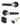 AXS Hardware - AXS Dakota Knurled Door Handles on Rose - Door Pack; #finish_black