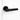 AXS Hardware - AXS Nevada Door Handles on Rose - Door Pack; #finish_black
