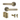 AXS Hardware - AXS Harlem Door Handles on Rose - Door Pack; #finish_antique-brass