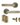 AXS Hardware - AXS Harlem Door Handles on Rose - Door Pack; #finish_antique-brass