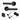 AXS Hardware - AXS Harlem Door Handles on Rose - Door Pack; #finish_black
