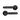 AXS Washington Door Handles on Rose Bathroom Door Pack 44mm Backset; #finish_black