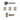 Deanta - Deanta - Arcadia Complete Door Pack - Latch Door - 4" Hinges; #finish_polished-chrome