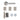 Deanta - Deanta - Ares Complete Door Pack - Bathroom Door - 4" Hinges; #finish_polished-chrome