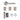 Deanta - Deanta - Ares Complete Door Pack - Standard UK Lock - 3" Hinges; #finish_polished-chrome