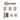 Deanta - Deanta - Athens Complete Door Pack - Bathroom Door - 4" Hinges; #finish_satin-nickel