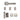 Deanta - Deanta - Athens Complete Door Pack - Standard UK Lock - 4" Hinges; #finish_satin-nickel