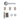 Deanta - Deanta - Augustus Complete Door Pack - Bathroom Door - 3" Hinges; #finish_polished-chrome