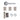 Deanta - Deanta - Augustus Complete Door Pack - Standard UK Lock - 3" Hinges; #finish_polished-chrome