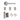 Deanta - Deanta - Augustus Complete Door Pack - Standard UK Lock - 3" Hinges; #finish_polished-chrome