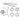 M Marcus - Eurospec - Back to Back Fixing Pack - 30mm dia.; #finish_satin-stainless-steel