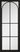 LPD Doors - Astoria Internal Door with black finish and clear glazed panel, featuring arched detailing.; #finish_pre-finished-black