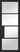LPD Doors - Chelsea Internal Door with black framing and clear glazed panels.; #finish_pre-finished-black
