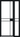 LPD Doors - Black Greenwich Internal Door with sleek design and glazing panels.; #finish_pre-finished-black