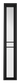 LPD Doors - Black Greenwich Internal Door with sleek design and glazing panels.; #finish_pre-finished-black