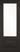 LPD Doors - Black Knightsbridge Internal Door with clear glazed panel and cricket bat style design.; #finish_primed-plus-black