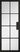 LPD Doors - Malvern Black Clear Glazed internal door with clean grid lines and clear glass panels.; #finish_pre-finished-black