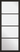 LPD Doors - Soho Glazed Internal Door in black with clear glazed panels; #finish_pre-finished-black